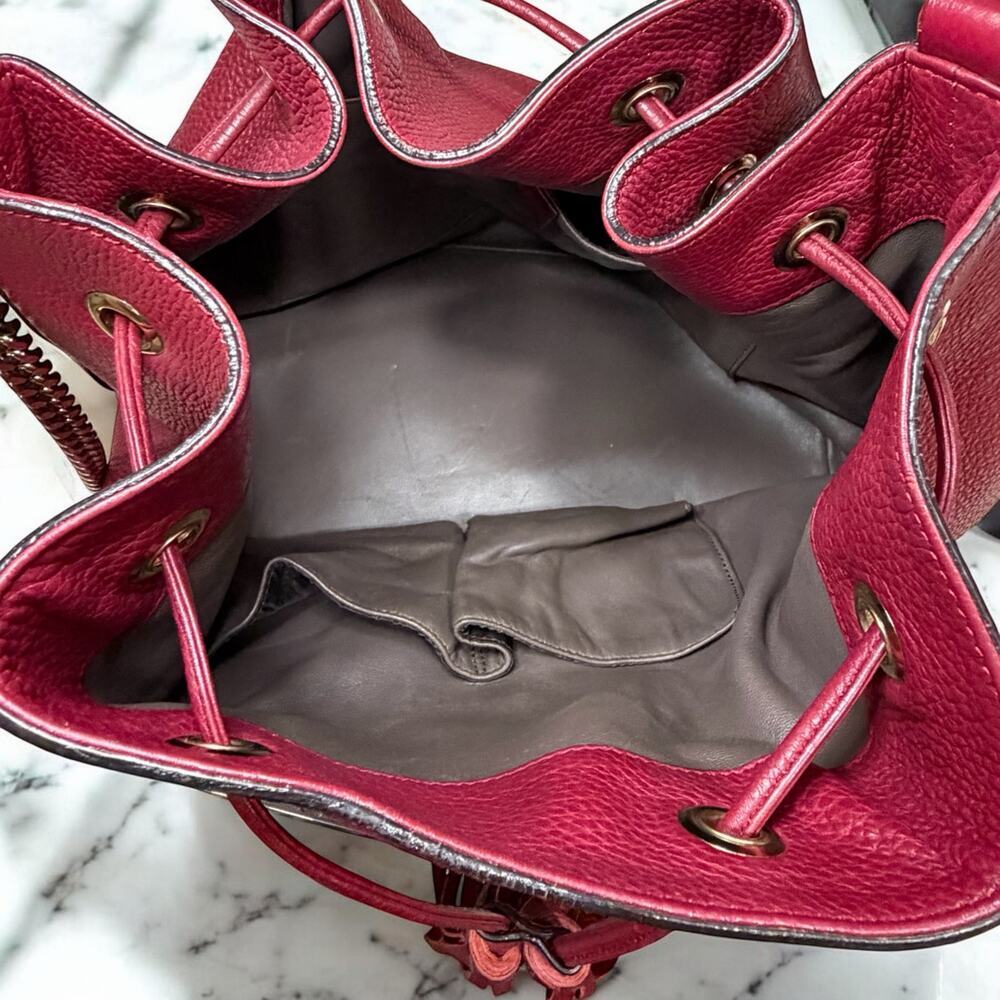 GUCCI Miss Bamboo Pebble Calfskin Bucket Bag - Picture 6 of 16